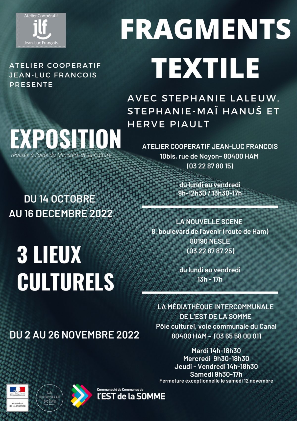 Fragments Textiles | Expo collective | 14 octobre au 16 décembre 2022